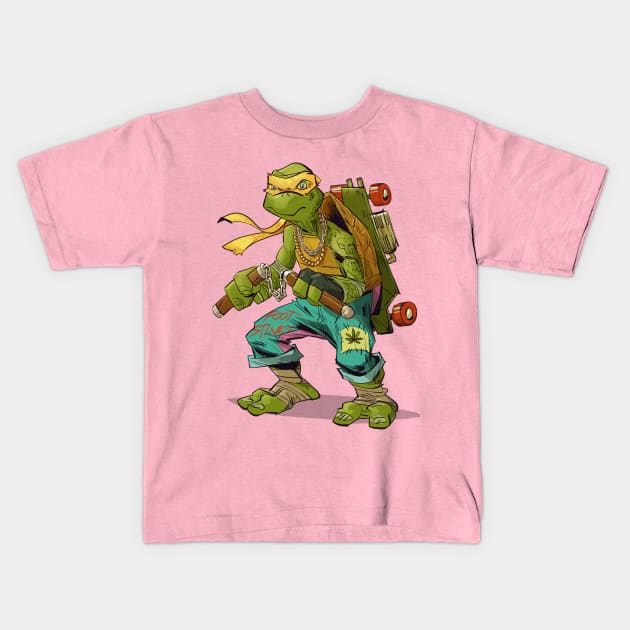 TMNT Michelangelo Kids T-Shirt by markodjeska